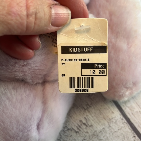 ⭐️⭐️HP!⭐️⭐️ NWT Ty Beanie Buddy Happy the Hippo. Circa 2000. Approx 15.5” long. - Picture 5 of 12